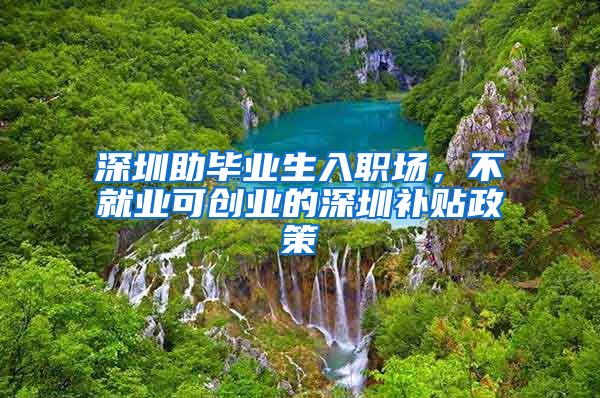 深圳助畢業(yè)生入職場(chǎng)，不就業(yè)可創(chuàng)業(yè)的深圳補(bǔ)貼政策