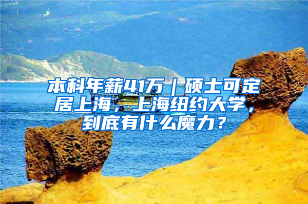 本科年薪41萬｜碩士可定居上海，上海紐約大學，到底有什么魔力？