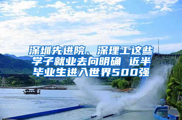 深圳先進院、深理工這些學子就業(yè)去向明確 近半畢業(yè)生進入世界500強