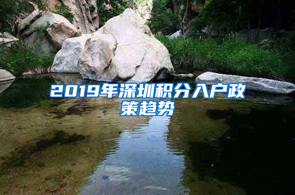 2019年深圳積分入戶政策趨勢