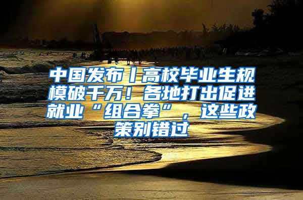 中國發(fā)布丨高校畢業(yè)生規(guī)模破千萬！各地打出促進就業(yè)“組合拳”，這些政策別錯過