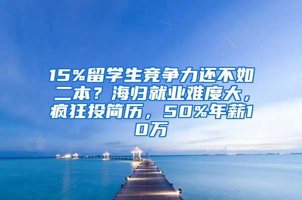 15%留學生競爭力還不如二本？海歸就業(yè)難度大，瘋狂投簡歷，50%年薪10萬