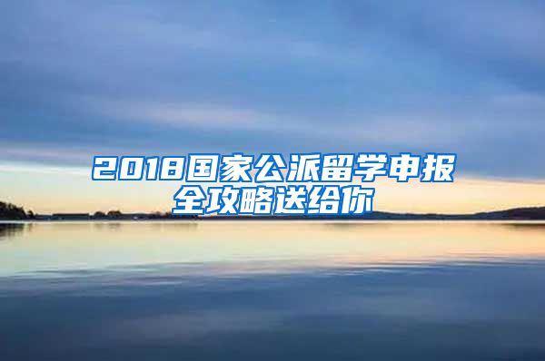 2018國(guó)家公派留學(xué)申報(bào)全攻略送給你