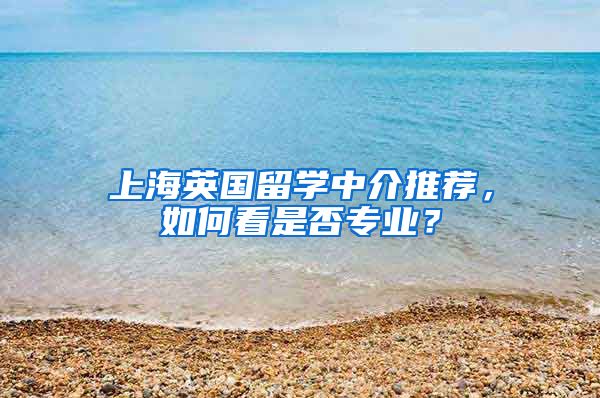 上海英國留學(xué)中介推薦，如何看是否專業(yè)？