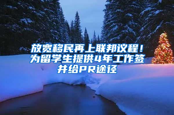 放寬移民再上聯(lián)邦議程！為留學(xué)生提供4年工作簽并給PR途徑