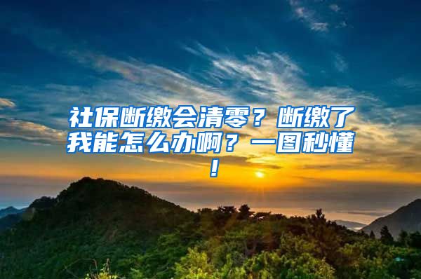 社保斷繳會(huì)清零？斷繳了我能怎么辦啊？一圖秒懂！