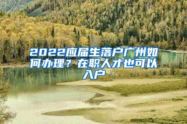 2022應(yīng)屆生落戶廣州如何辦理？在職人才也可以入戶