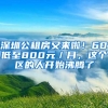 深圳公租房又來啦！60㎡低至800元／月，這個區(qū)的人開始沸騰了