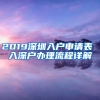 2019深圳入戶申請(qǐng)表 入深戶辦理流程詳解