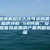 深圳高層次人才可獲購房、租房補貼 58同城、安居客以優(yōu)質(zhì)房產(chǎn)服務(wù)助安居